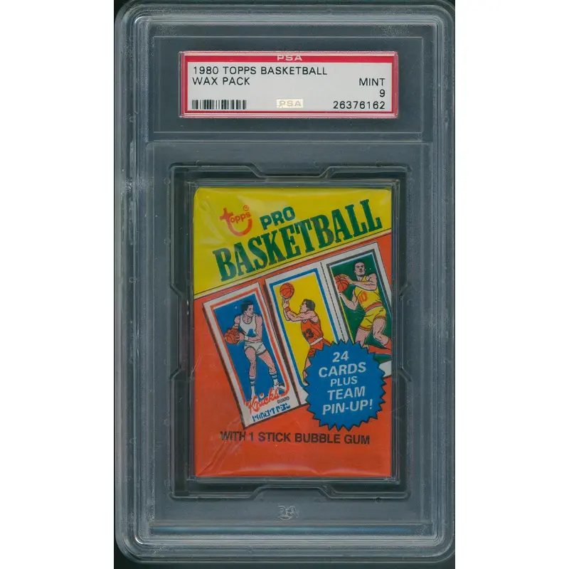 1980 1980/81 Topps Basketball Unopened Wax Pack PSA 9