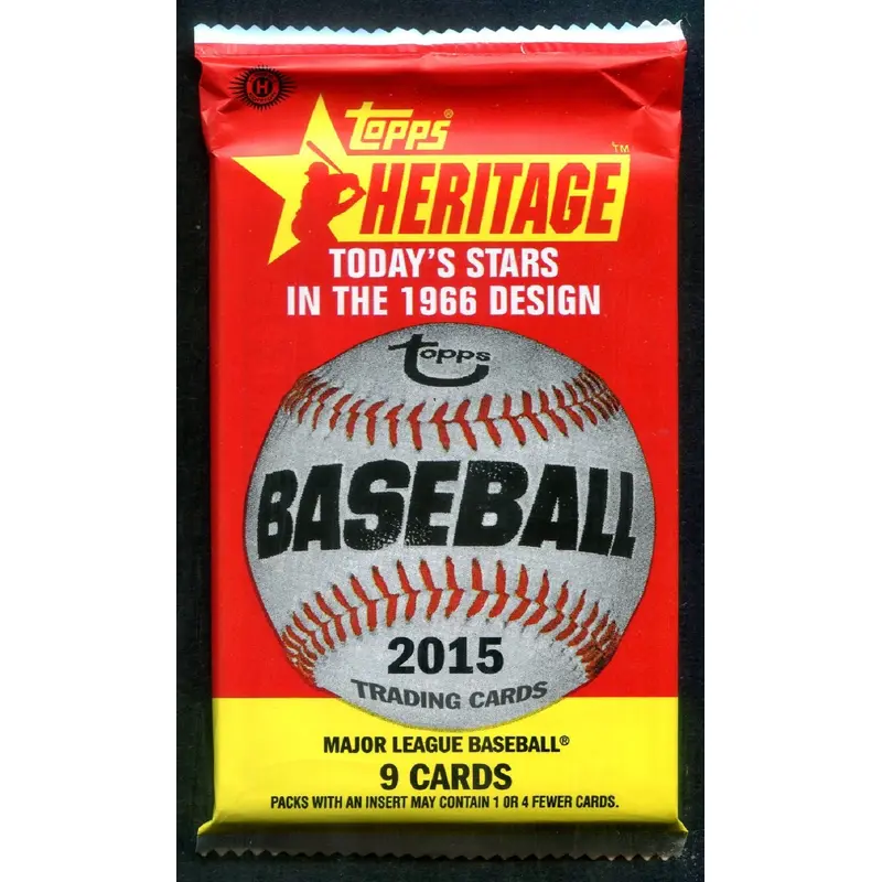 2015 Topps Heritage Baseball Unopened Pack (Hobby) (9)