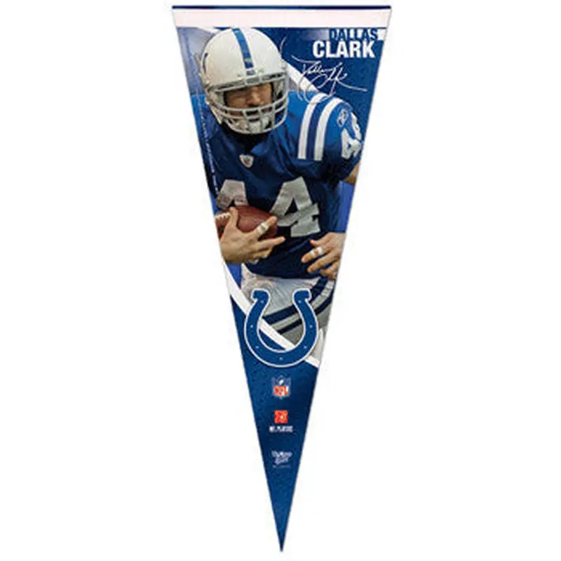 Dallas Clark "Signature" Indianapolis Colts Premium Felt Pennant (LE /1000) - Wincraft