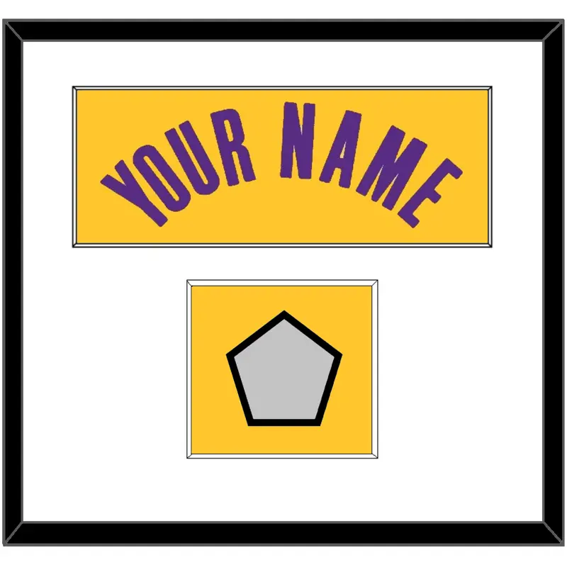Los Angeles Name & Champions Patch - Yellow Icon - Single Mat 1