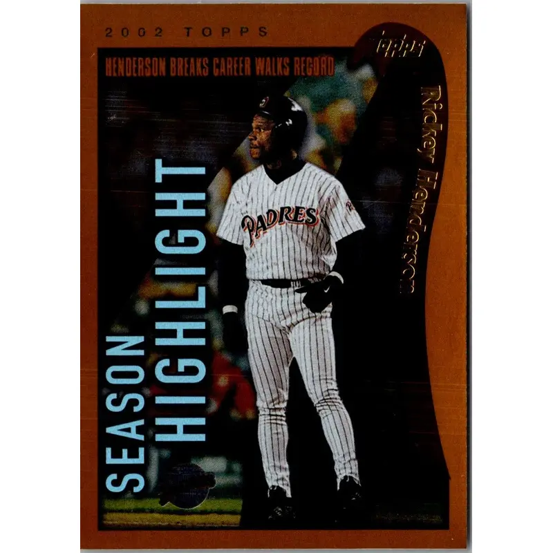 2002 Topps Rickey Henderson #333