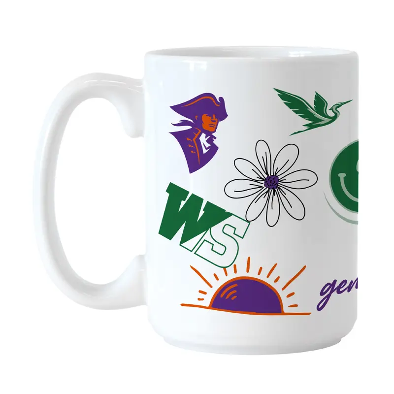 Hobart and William Smith Colleges 15oz Native Sublimated Mug