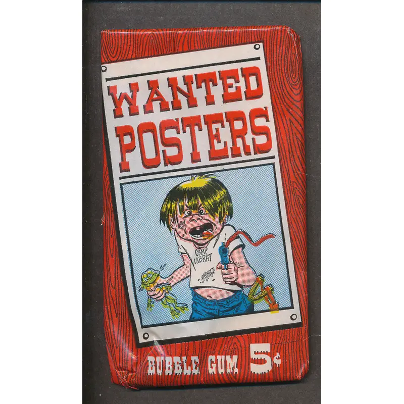 1967 Topps Wanted Posters Unopened Wax Pack
