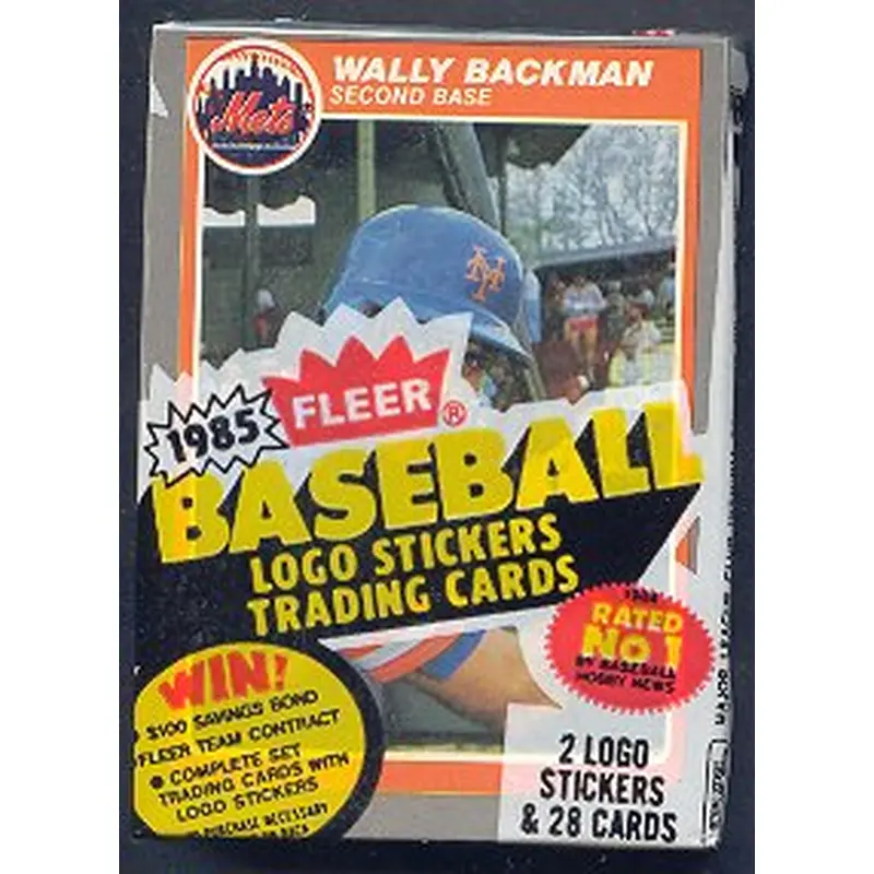 1985 Fleer Baseball Unopened Cello Pack
