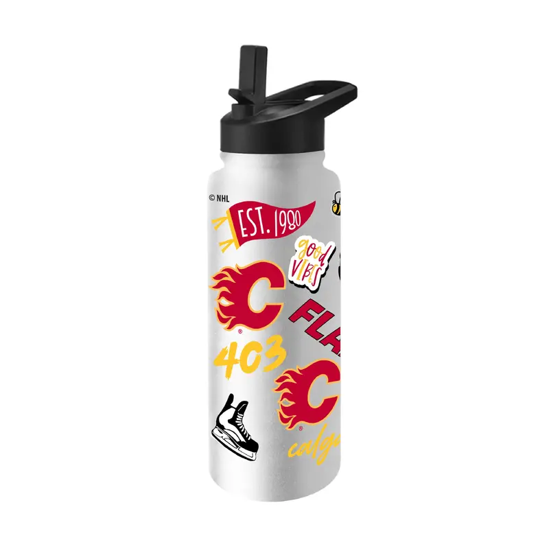 Calgary Flames 34oz Native Quencher Bottle