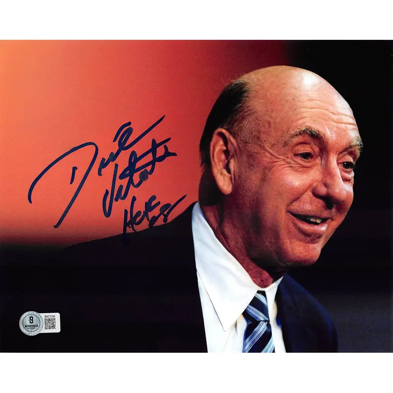 Dick Vitale "HOF" Authentic Signed 8x10 Horizontal Photo Autographed BAS 2