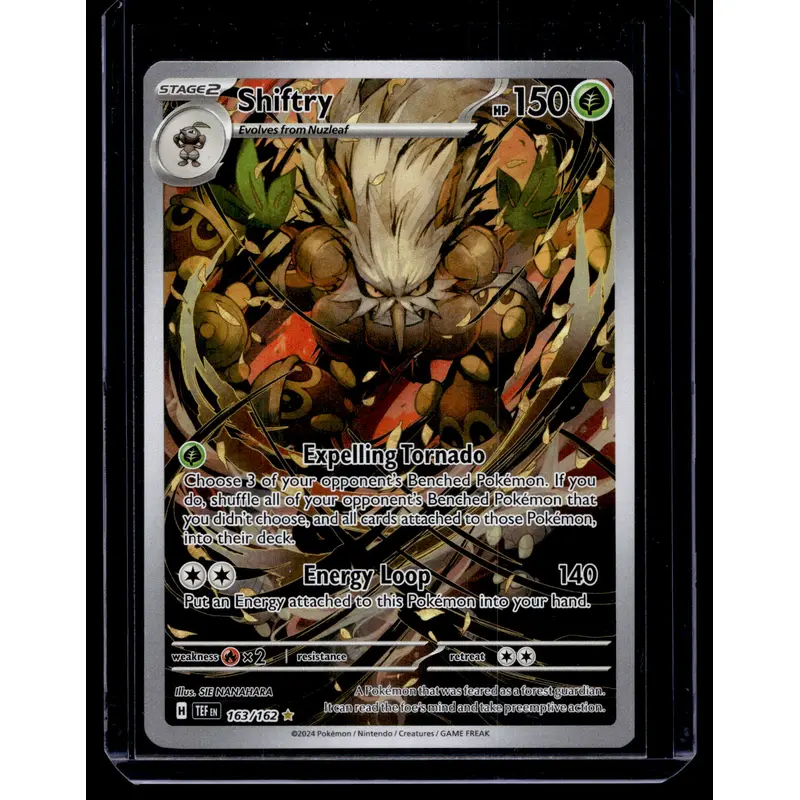 2024 Pokemon - Sword & Shield - Temporal Forces - Illustration Rare - Shiftry #163