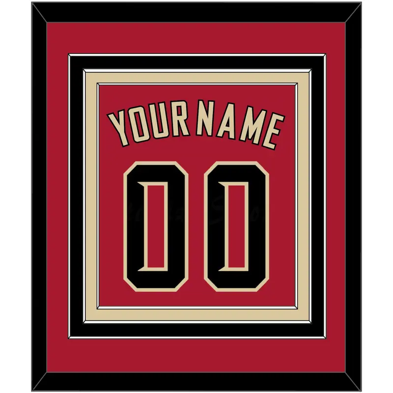 Arizona Name & Number - Alternate Red (2020-2023) - Triple Mat 2