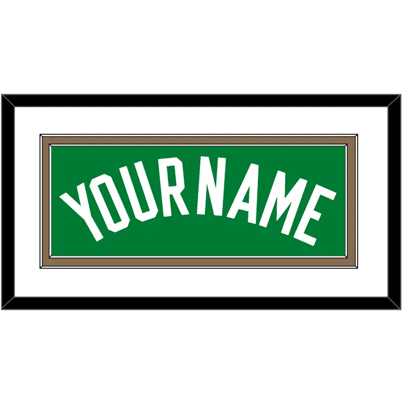 Boston Name - Road Green (1972-2018) - Double Mat 1