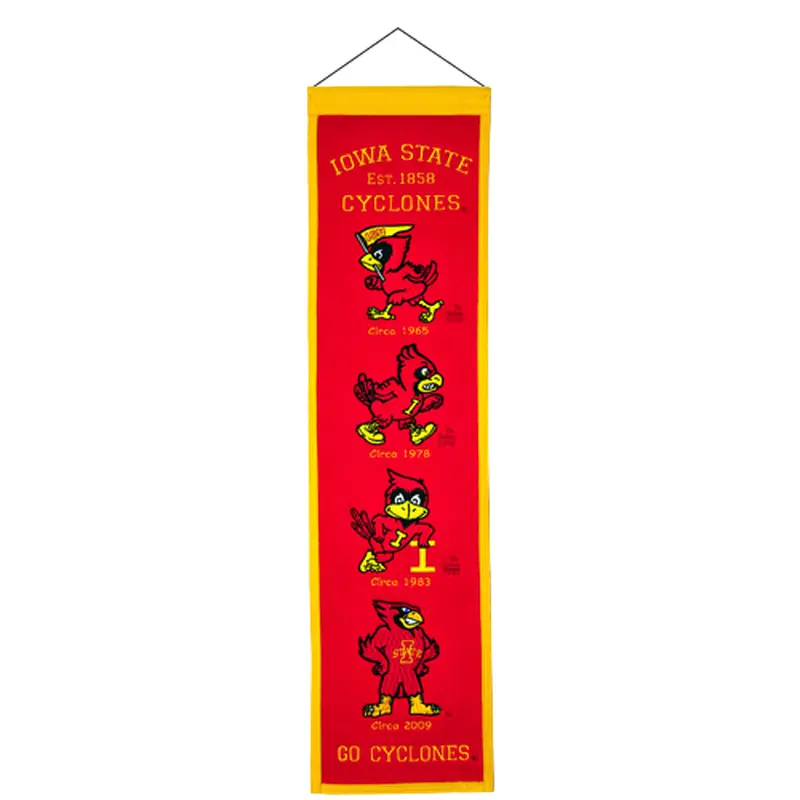 Iowa State Cyclones Logo Evolution Heritage Banner