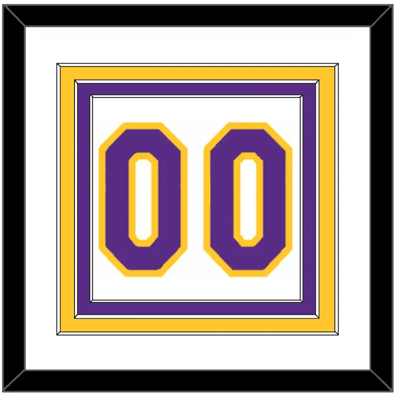Los Angeles Number - Home White (2002-2018) - Triple Mat 1
