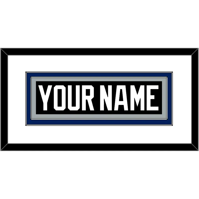 Tampa Bay Nameplate - Road Black (2001-2007) - Double Mat 1