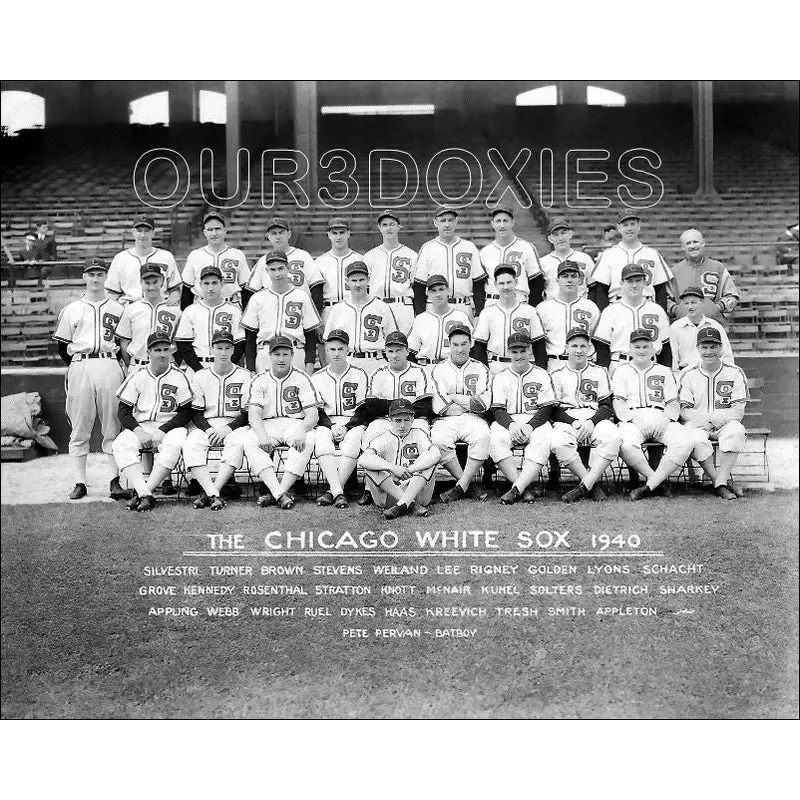 1940 Chicago White Sox 8X10 Photo -  Luke Appling Comiskey - 1442