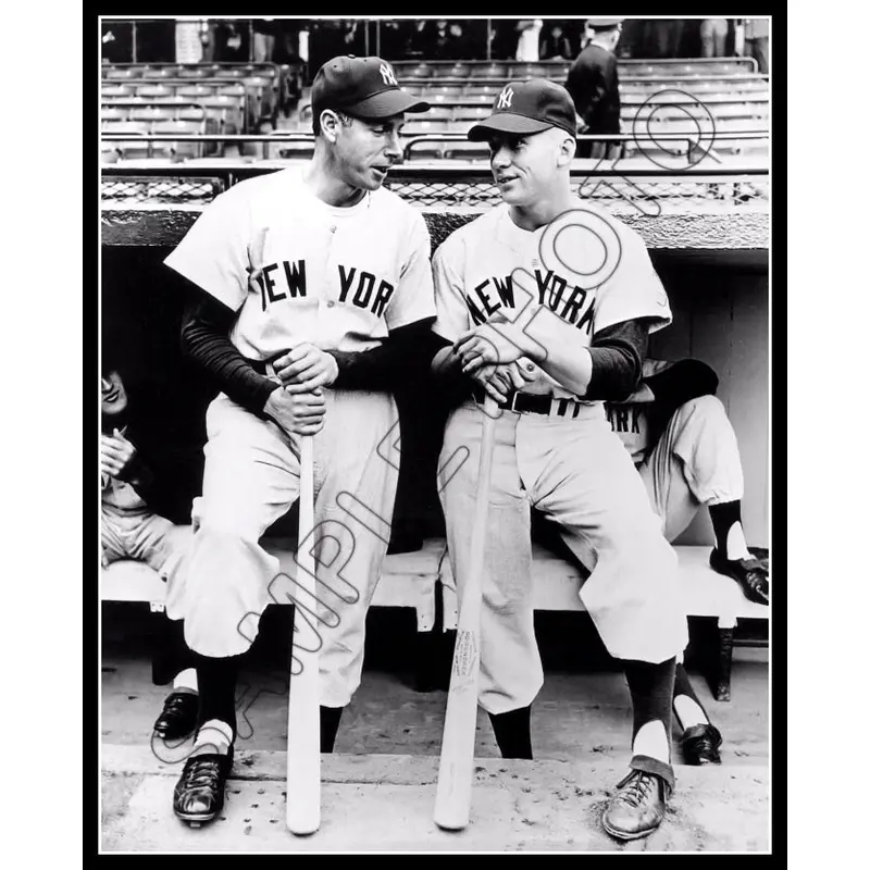 Mickey Mantle Joe Dimaggio 8X10 Photo - 1951 New York Yankees - 1889
