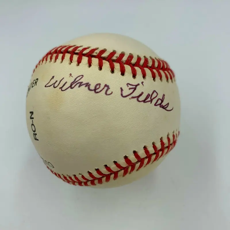 Wilmer Fields Signed National League Baseball With JSA COA Negro Leagues