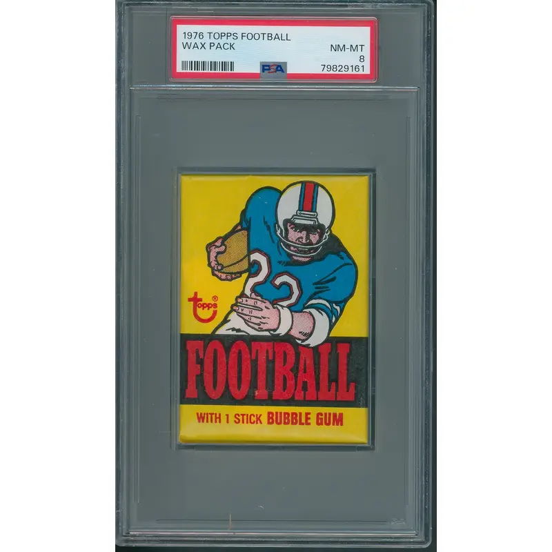 1976 Topps Football Unopened Wax Pack PSA 8 *9161