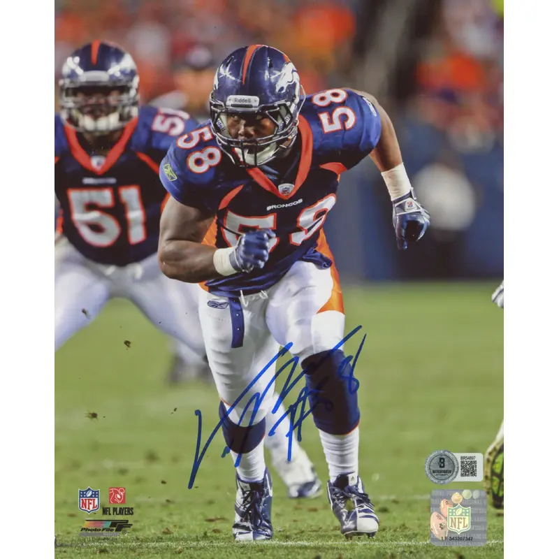 Broncos Von Miller Authentic Signed 8x10 Photo Autographed BAS #BR54897
