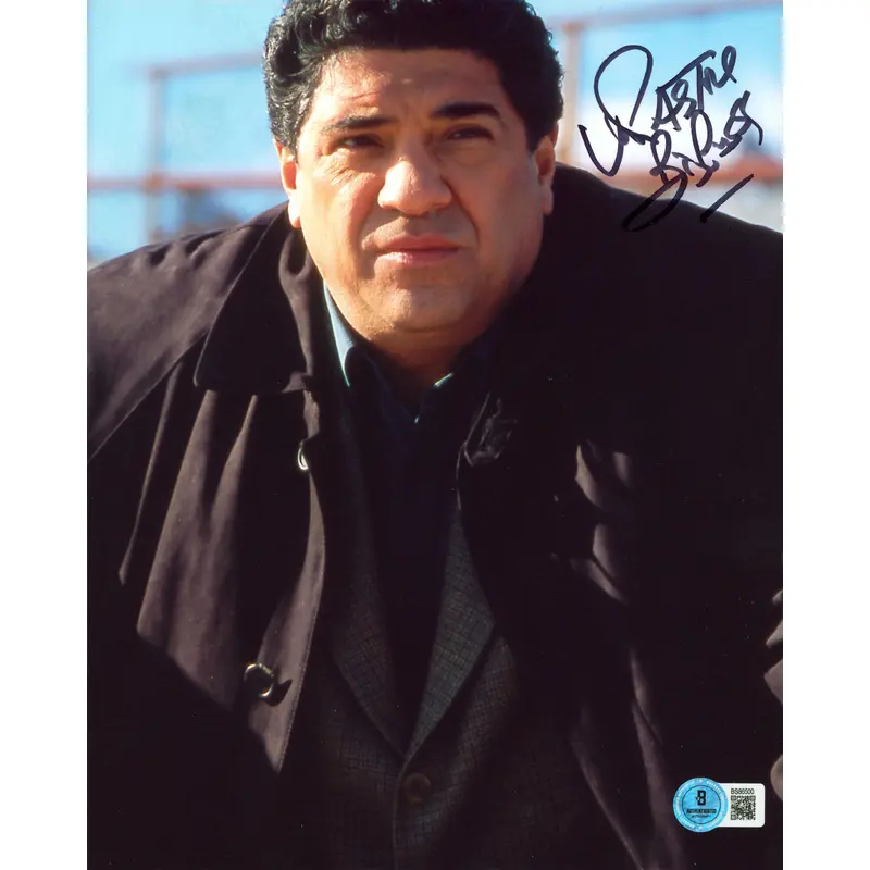 Vincent Pastore The Sopranos "Big Puss" Authentic Signed 8x10 Photo BAS 7