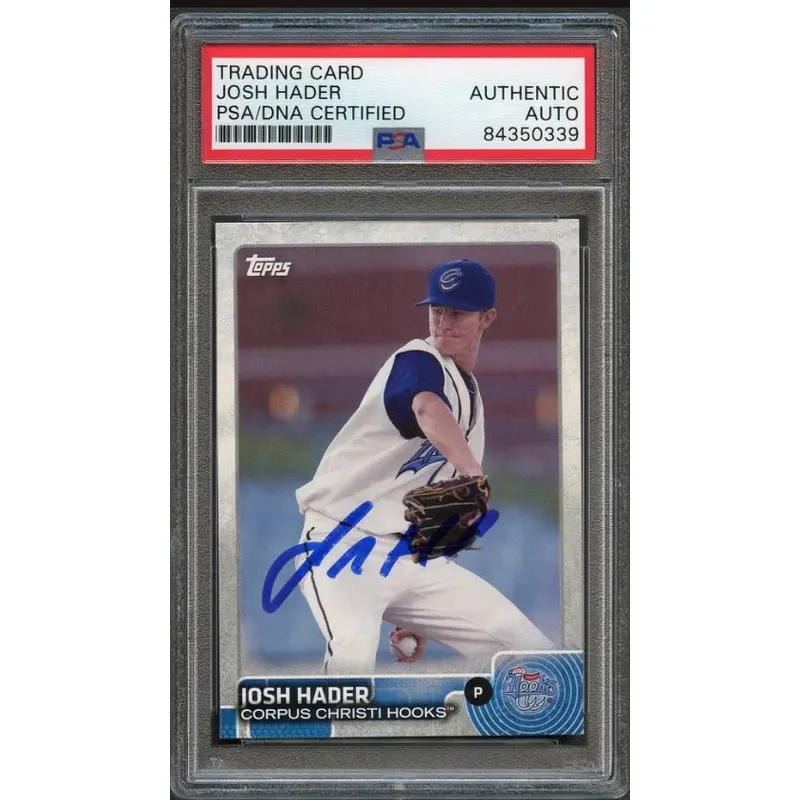 2015 Topps Pro Debut #3 Josh Hader Signed Card PSA Slabbed Auto Brewers