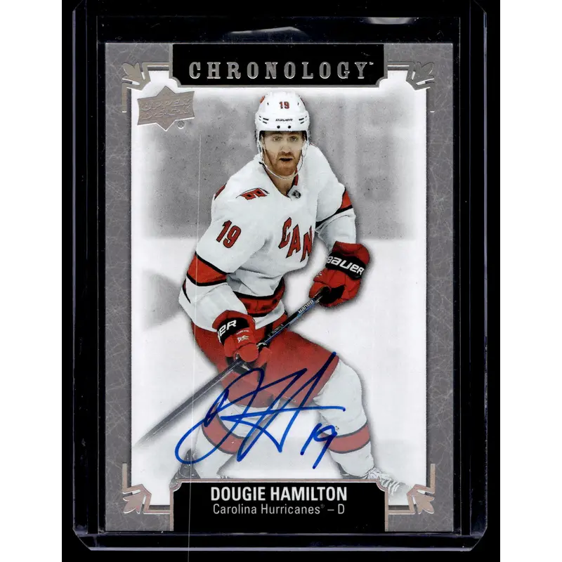 2019-20 Upper Deck Chronology - Franchise History Autographs - Dougie Hamilton #FH-CR-DH