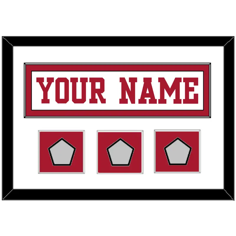 San Francisco Nameplate & 3 Super Bowl Patches - Road White - Single Mat 2
