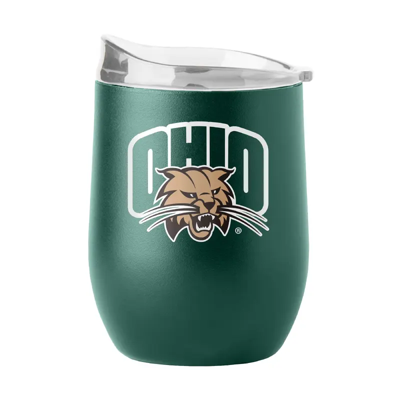 Ohio Bobcats 16oz Flipside Powder Coat Curved Bev