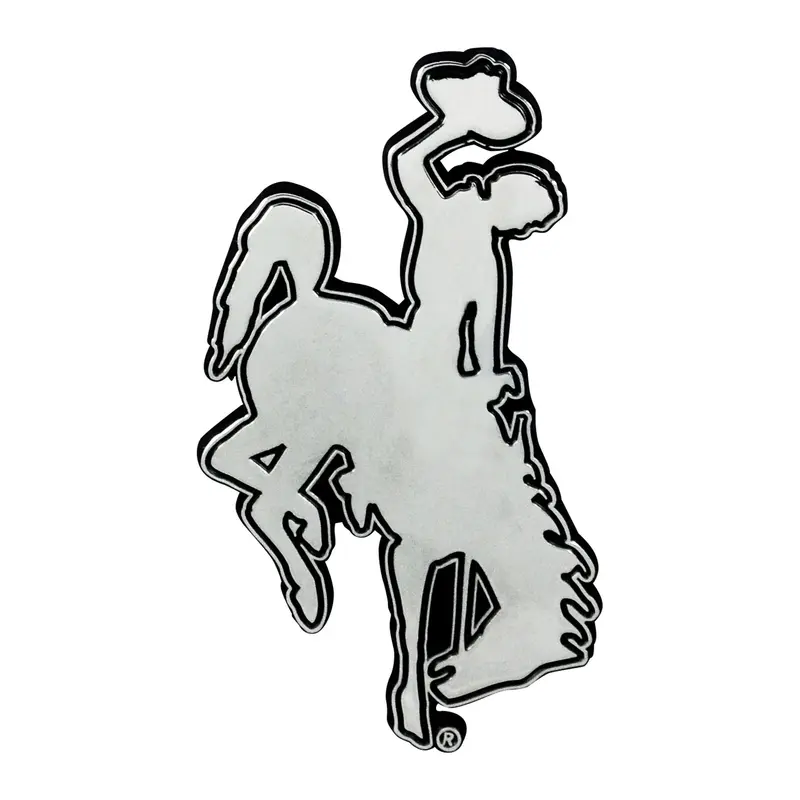 University of Wyoming Chrome Emblem