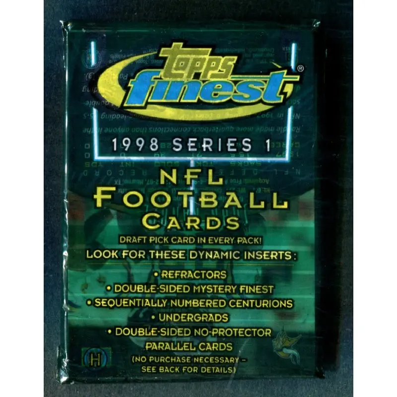 1998 Topps Finest Football Unopened Series 1 Pack (Hobby) (6)