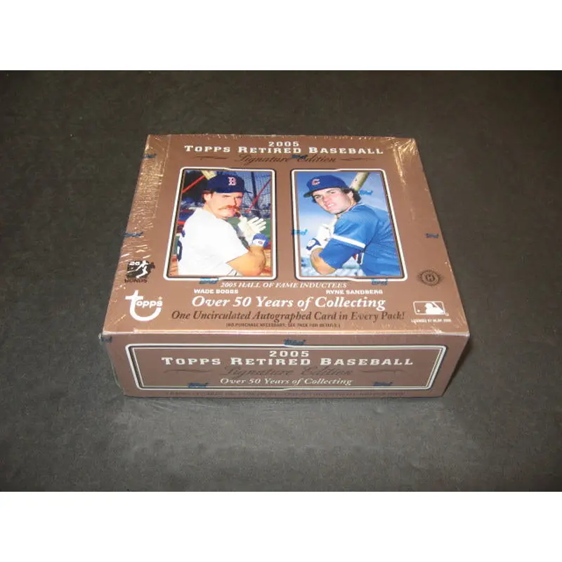 2005 Topps Retired Baseball Signature Edition Box (Hobby)