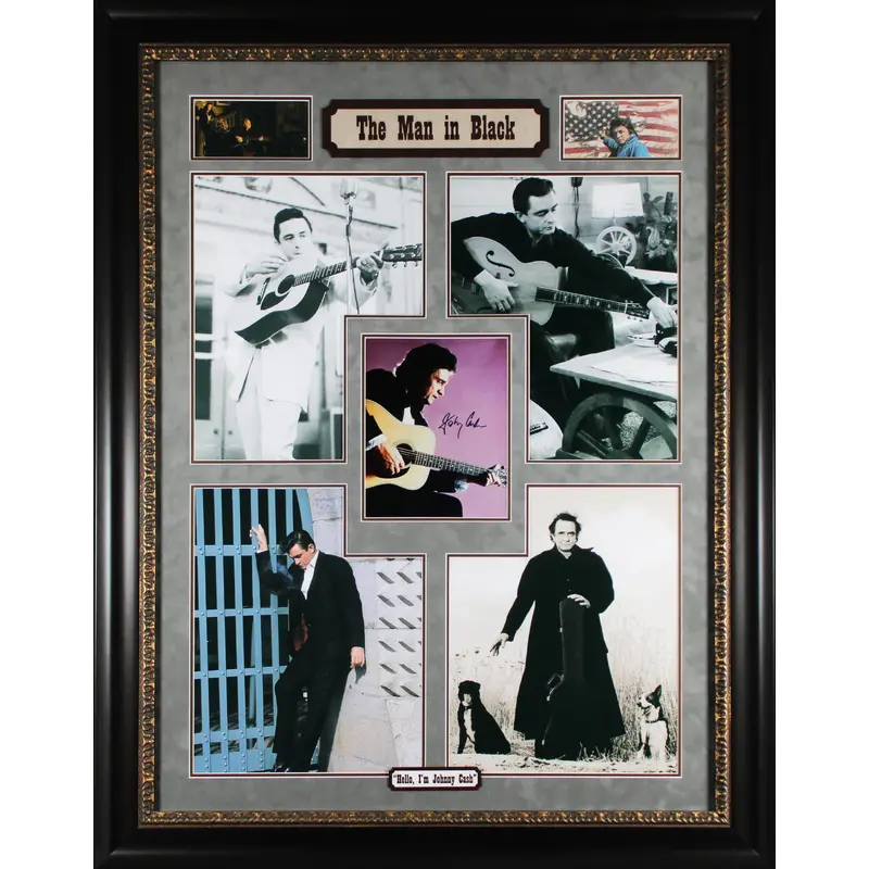 Johnny Cash Authentic Signed 8x10 Framed Photo Auto 10! Autographed BAS #A78932