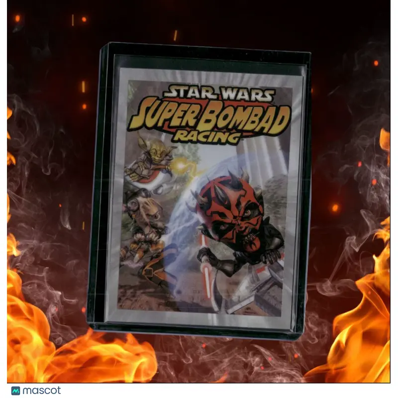 2022 Topps Star Wars Galaxy Chrome Super Bombad Racing Gameplay Galaxy Art