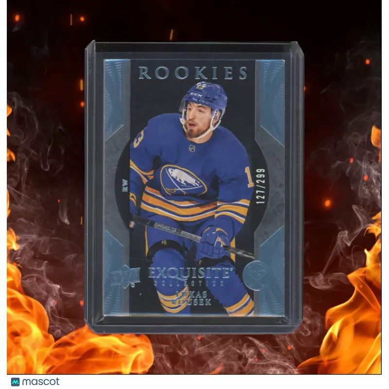 2023-24 Upper Deck Ice Lukas Rousek Exquisite Blue Rookie 127/299 #R39