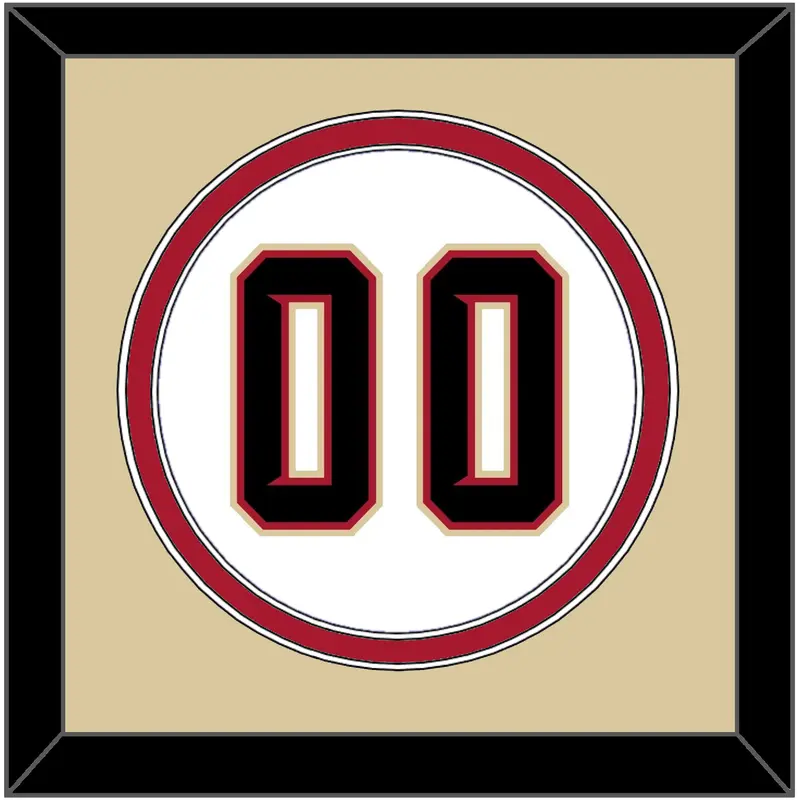 Arizona Number - Home White (2020-2023) - Double Mat 3