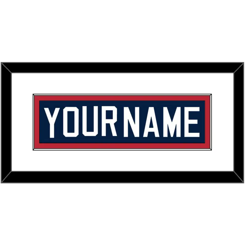 United States Mens Hockey Nameplate - 2002 Olympics Home White - Single Mat 1