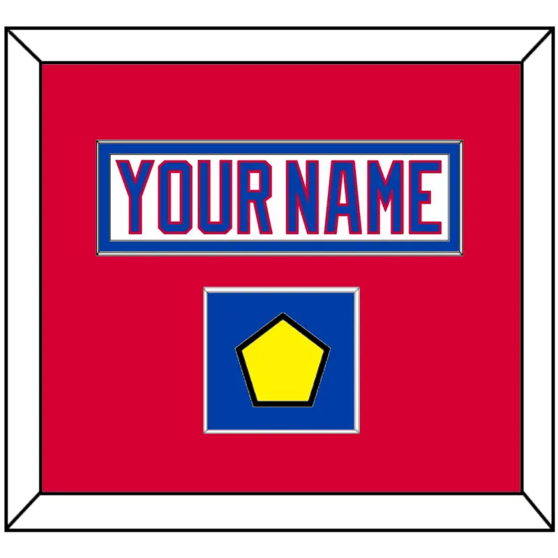 Washington Nameplate & 2011 Winter Classic Patch - White Jersey - Single Mat 2