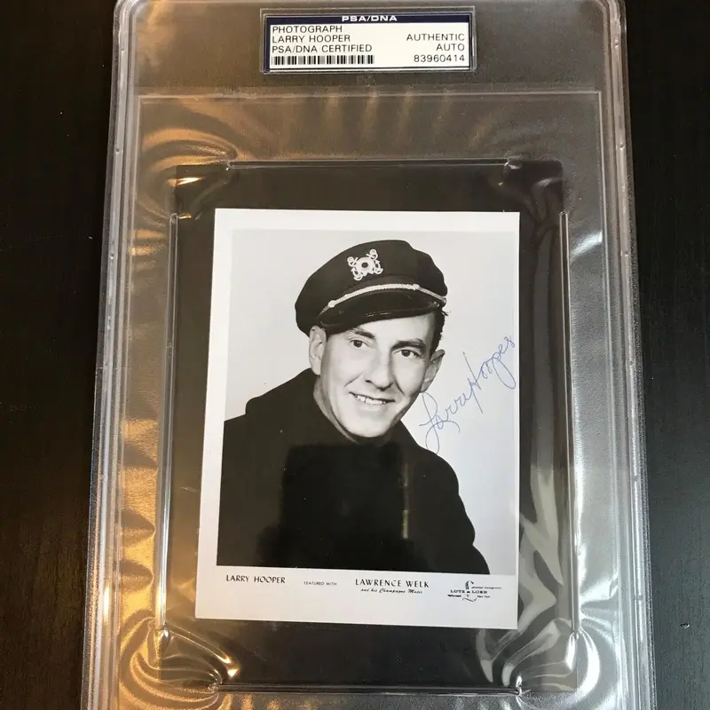 Rare Larry Hooper Signed Autographed Photo The Lawrence Welk Show PSA DNA COA