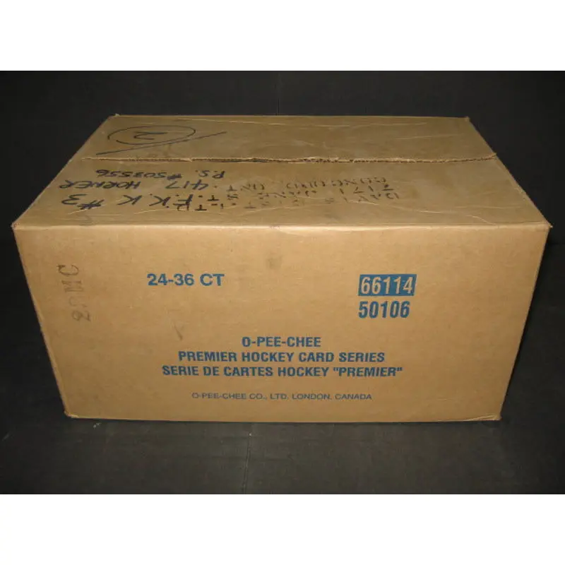 1991/92 OPC O-Pee-Chee Premier Hockey Case (24 Box)