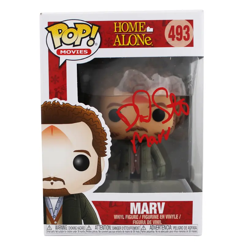 Daniel Stern Home Alone "Marv" Signed #493 Funko Pop Vinyl Figure w/ Red Sig BAS