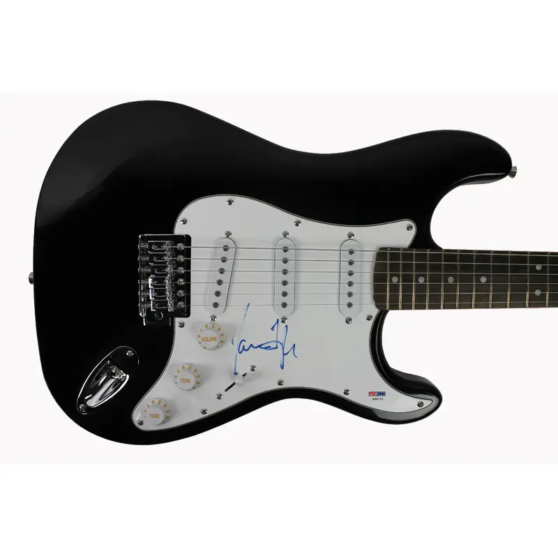 James Taylor Authentic Signed Black Electric Guitar Autographed BAS #S38176