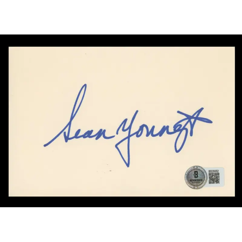 Sean Young Blade Runner Authentic Signed 4x6 Index Card BAS #BS29352