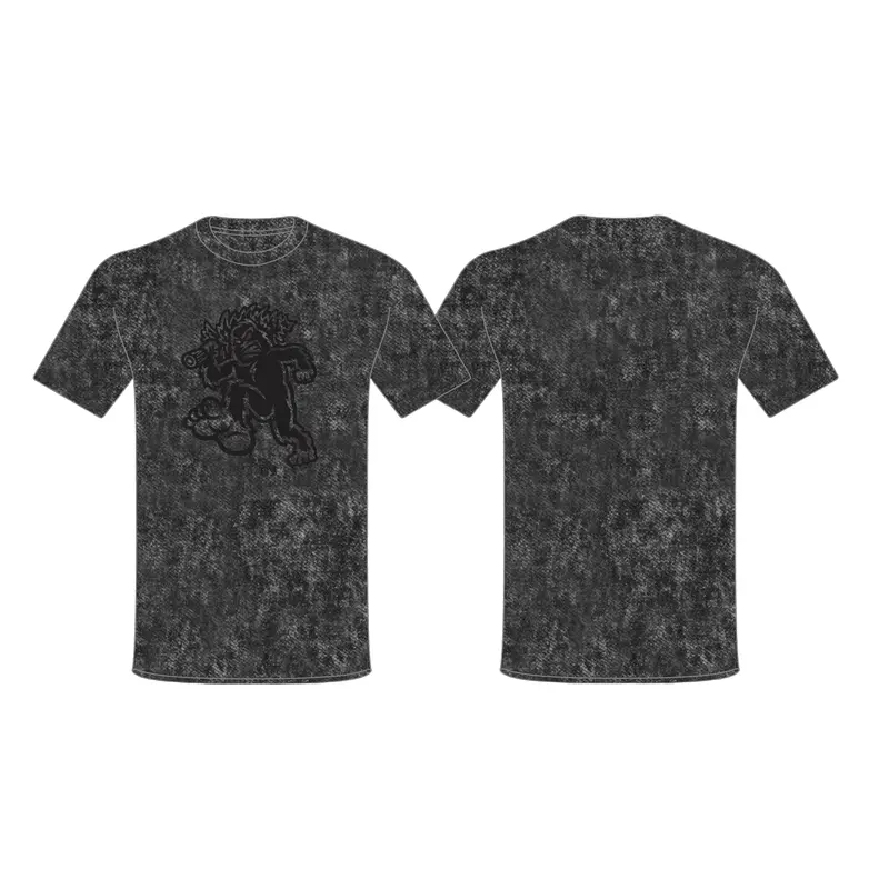 Eugene Emeralds Baseballism Black-on-Black Acid Wash T-Shirt