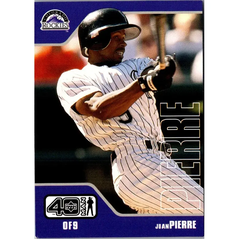 2002 Upper Deck 40-Man Juan Pierre #996