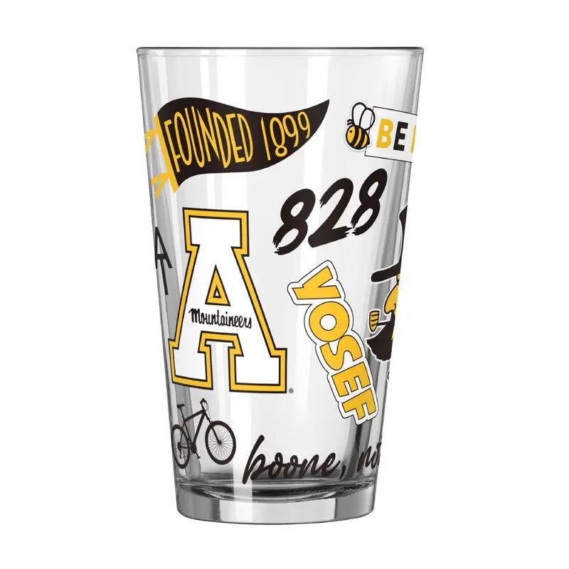 Appalachian State 16oz Native Pint Glass