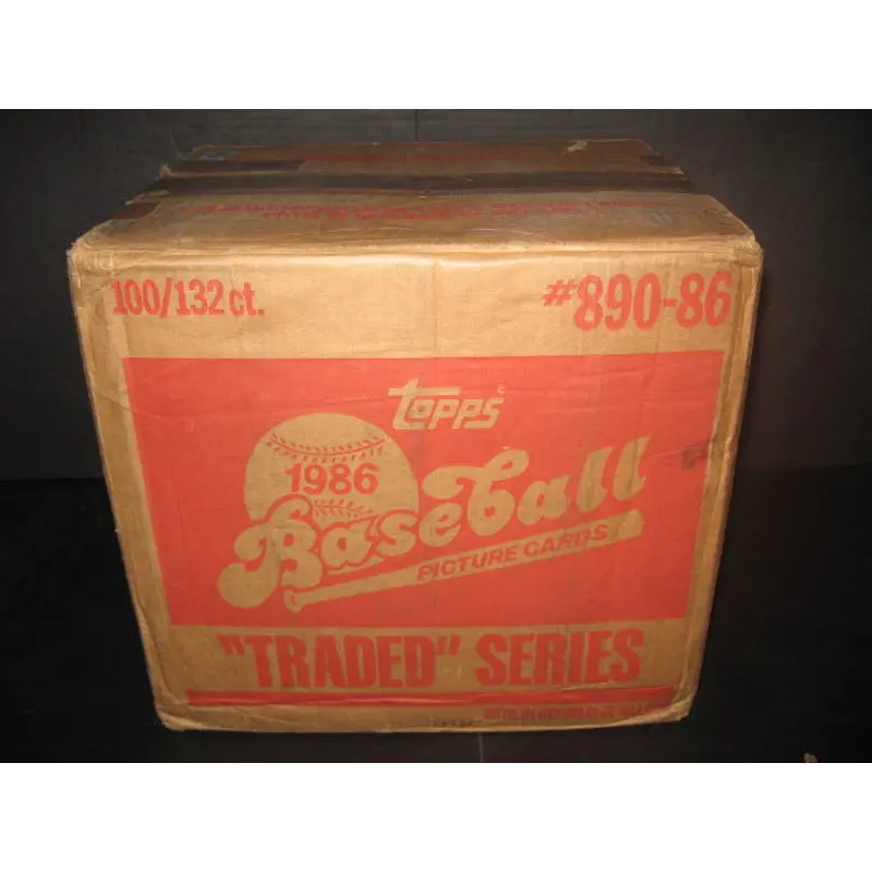 1986 Topps Baseball Traded Factory Set Case (100 Sets) (Sealed)