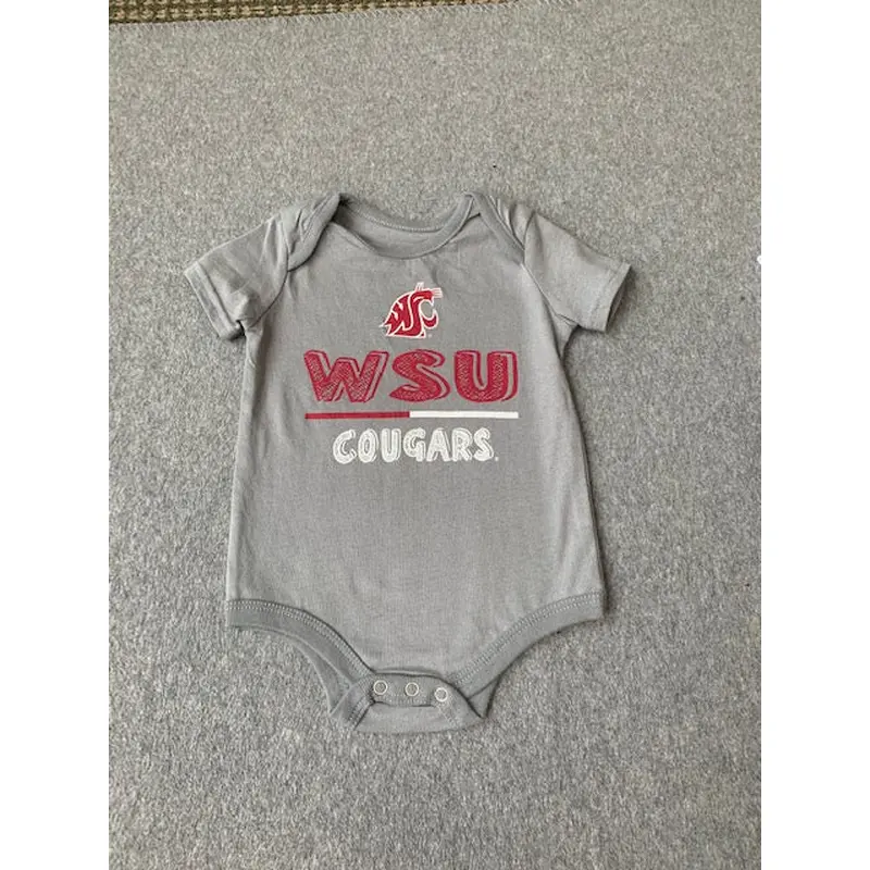 Gray WSU Cougars onesie