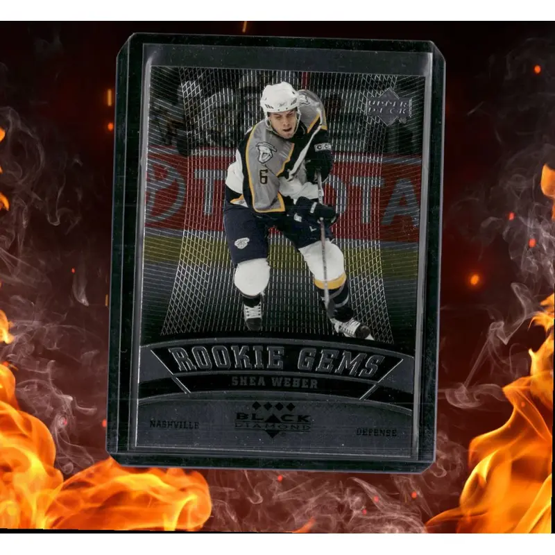 2006-07 Upper Deck Black Diamond Shea Weber Quad Diamond SP Rookie #196