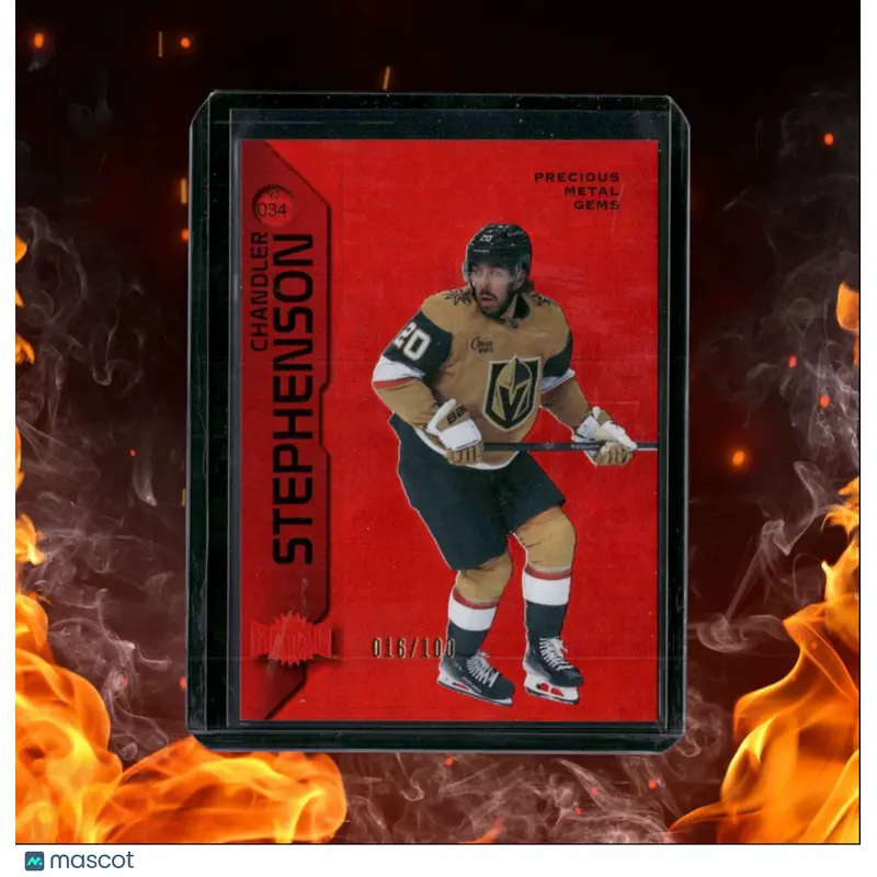 2023-24 Skybox Metal Universe Chandler Stephenson Red Precious Metal Gems