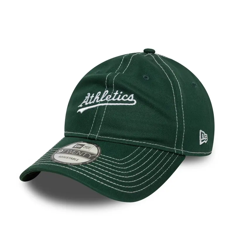 Oakland Athletics MLB Contrast Stitch Dark Green 9TWENTY Adjustable Cap