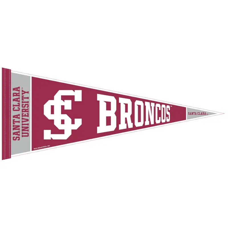 Santa Clara University Broncos Official NCAA Team Felt Pennant - Rico Inc.