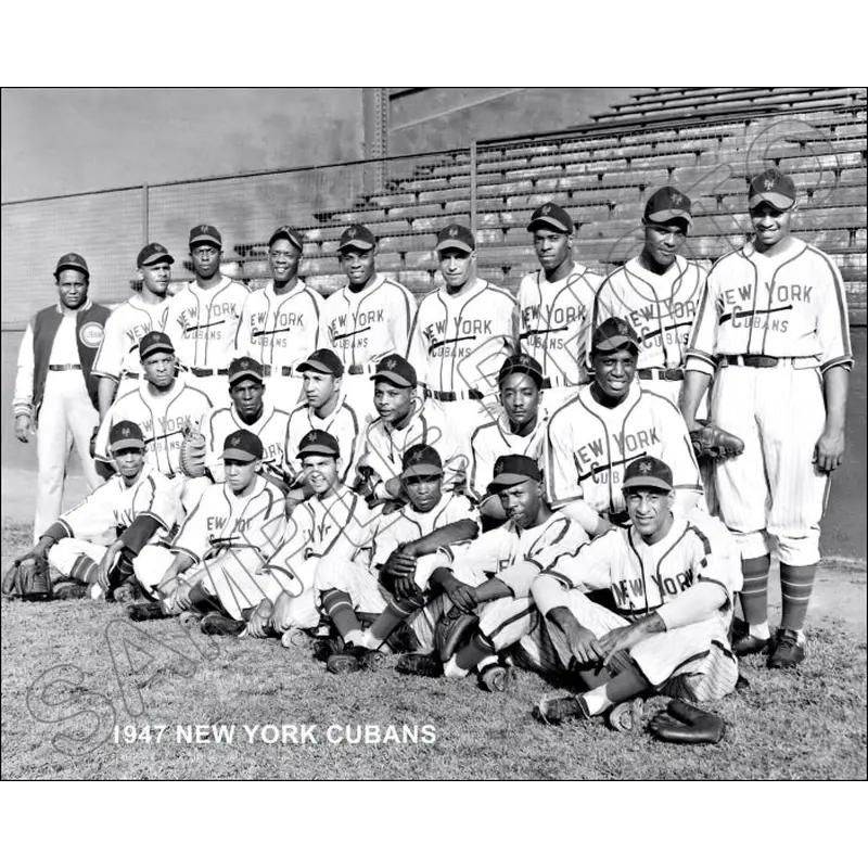1947 New York Cubans 8X10 Photo - Tiant Minoso Negro World Series Champions - 1454